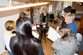 Kórsangur í Fountainhúsinum