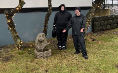 Fontenan rennur nú aftur